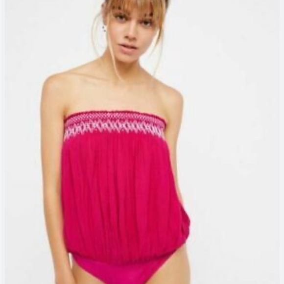 NWT Intimately Free People Tubes On Raspberry Bodysuit - Picture 12 of 12